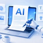 AIで記事を書く様子